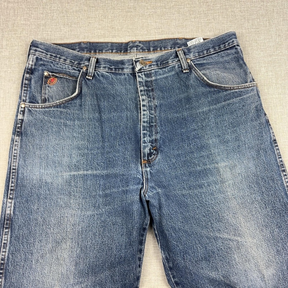 Wrangler 20X Jeans Mens 40x34 Blue Medium Wash Relaxed Straight Denim Pants